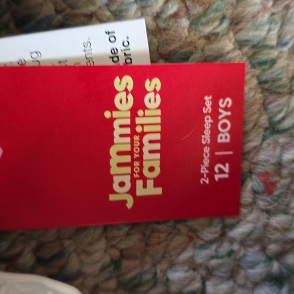 JAMMIES FOR FAMILIES BOYS 2 PIECE BLUE PLAID PAJAMA SET SIZE 12 - Picture 8 of 11